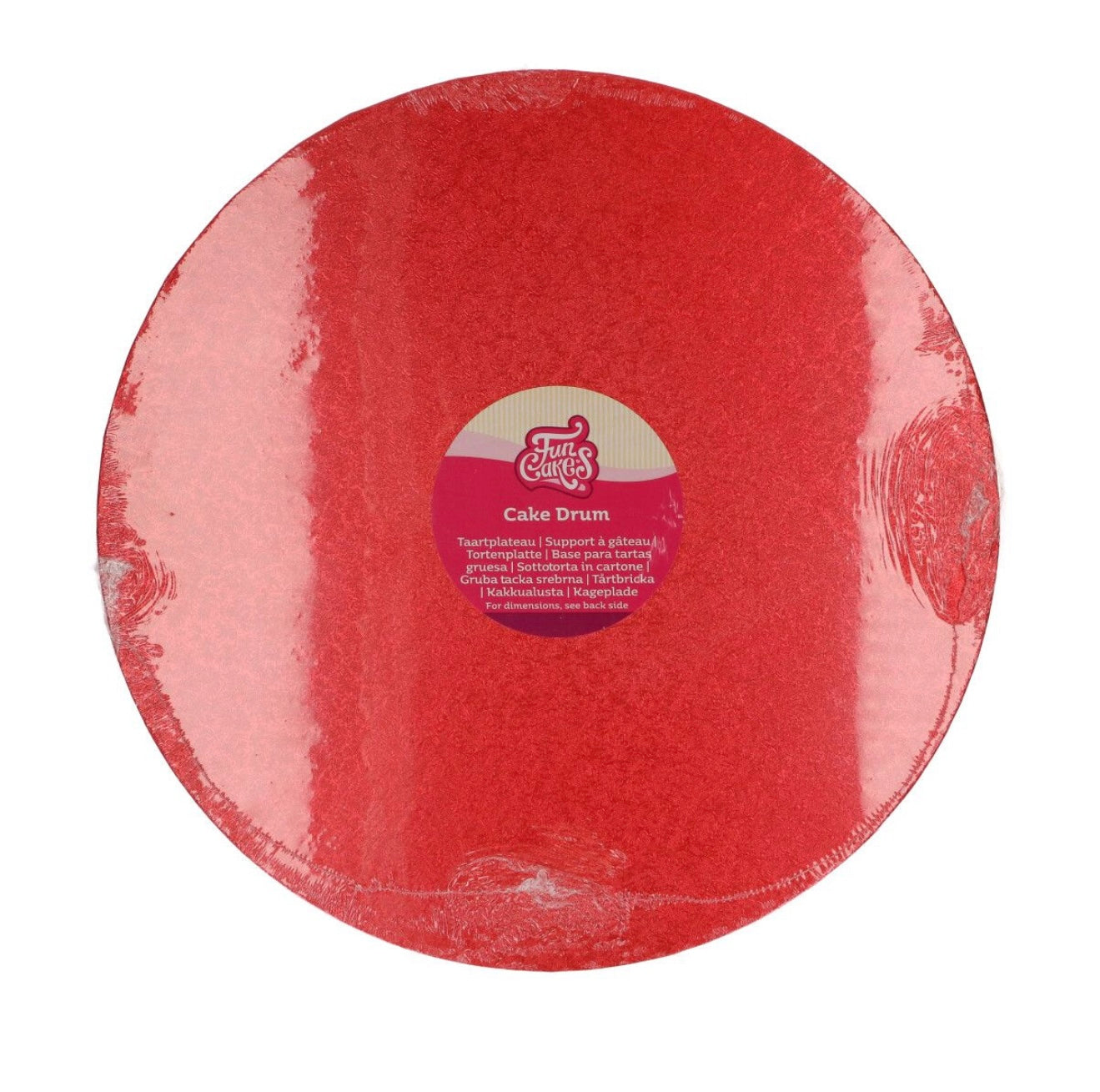 Funcakes Cake Drum rot 35 cm