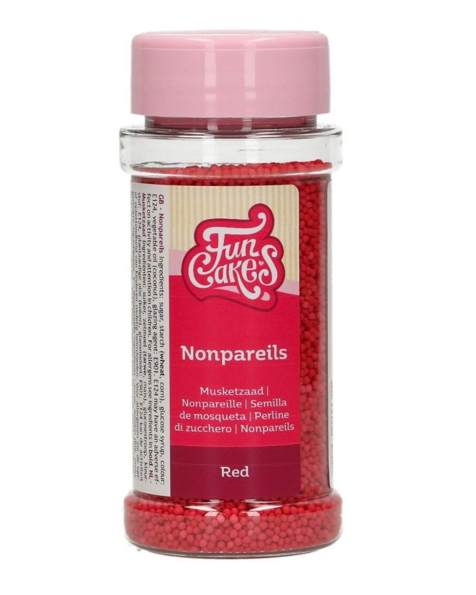 Funcakes Nonpareils rot 80 g