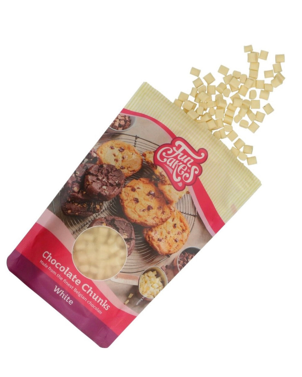Funcakes Choclate Chunks white 350 g