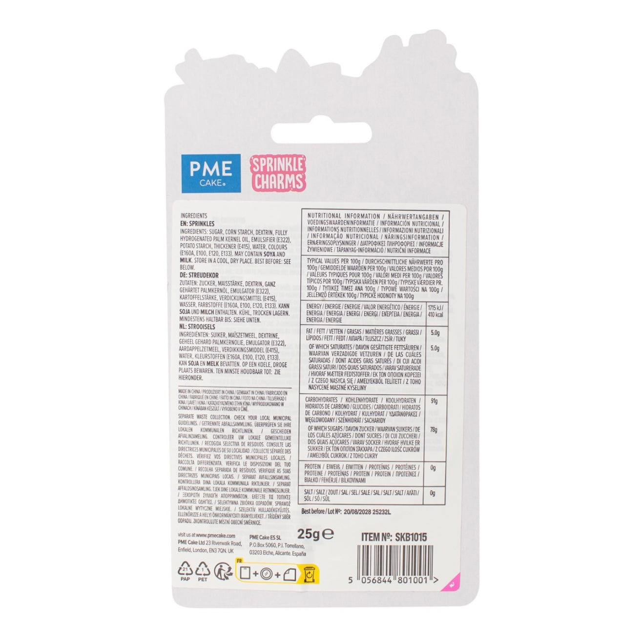 PME Schmetterlinge & Blüten Streusel 25 g