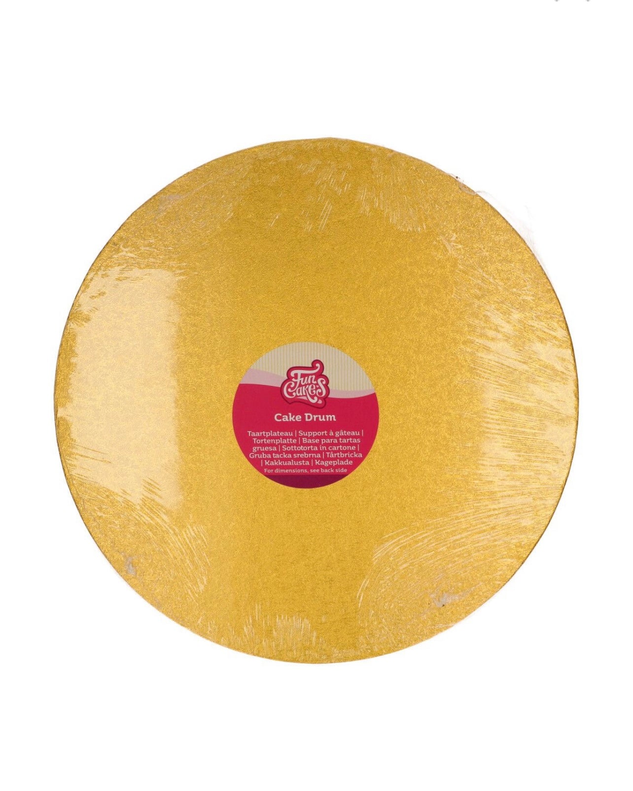 Funcakes Cake Drum gold 30 cm