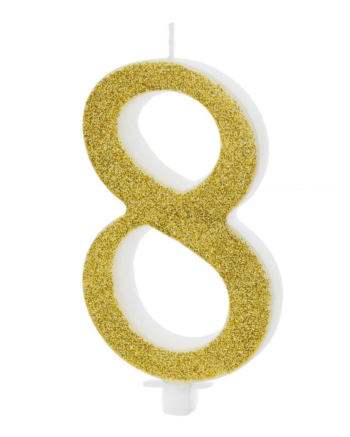 Kerze 8 gold