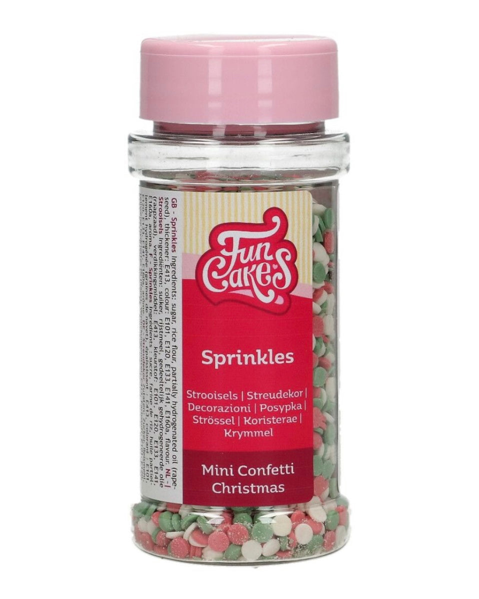 Funcakes Konfetti rot-weiß-grün 60 g