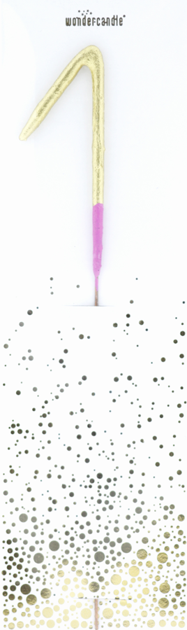 Bicolor 2-farbig gold pink Wondercandle® classic 1