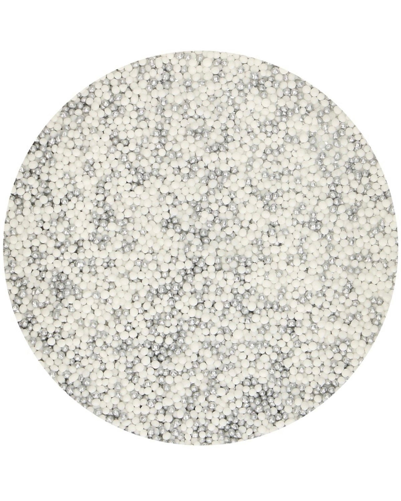 Funcakes Nonpareils silber-weiß 80 g