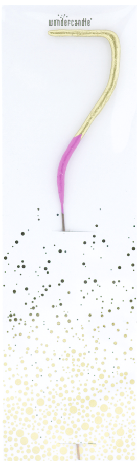 Bicolor 2-farbig gold pink Wondercandle® classic 7