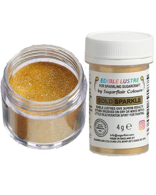 Sugarflair Edible Lustre Gold Sparkle 4 g