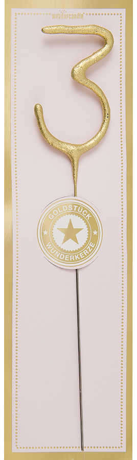 Wondercandle® classic Goldstück 3