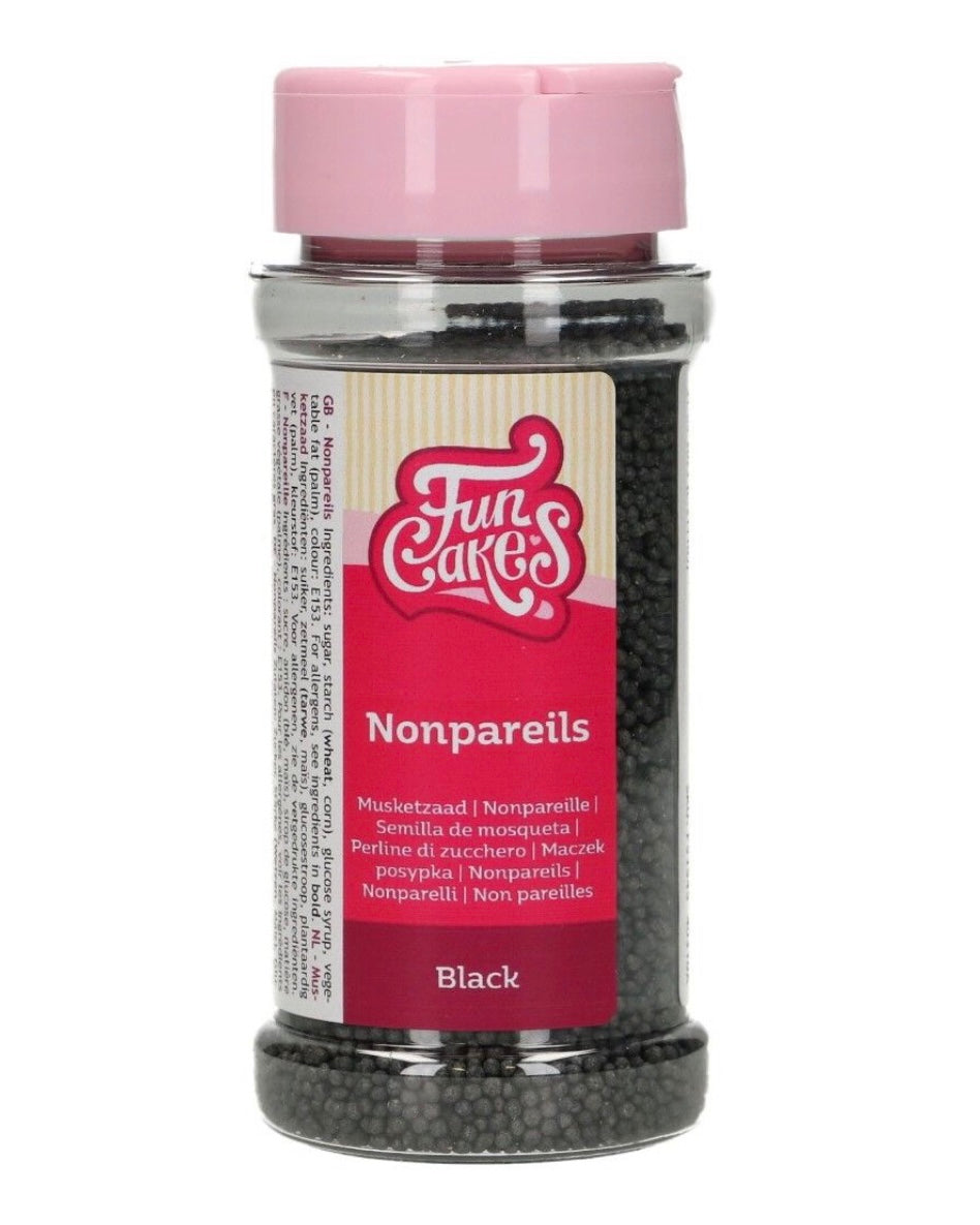 Funcakes Nonpareils schwarz 80 g