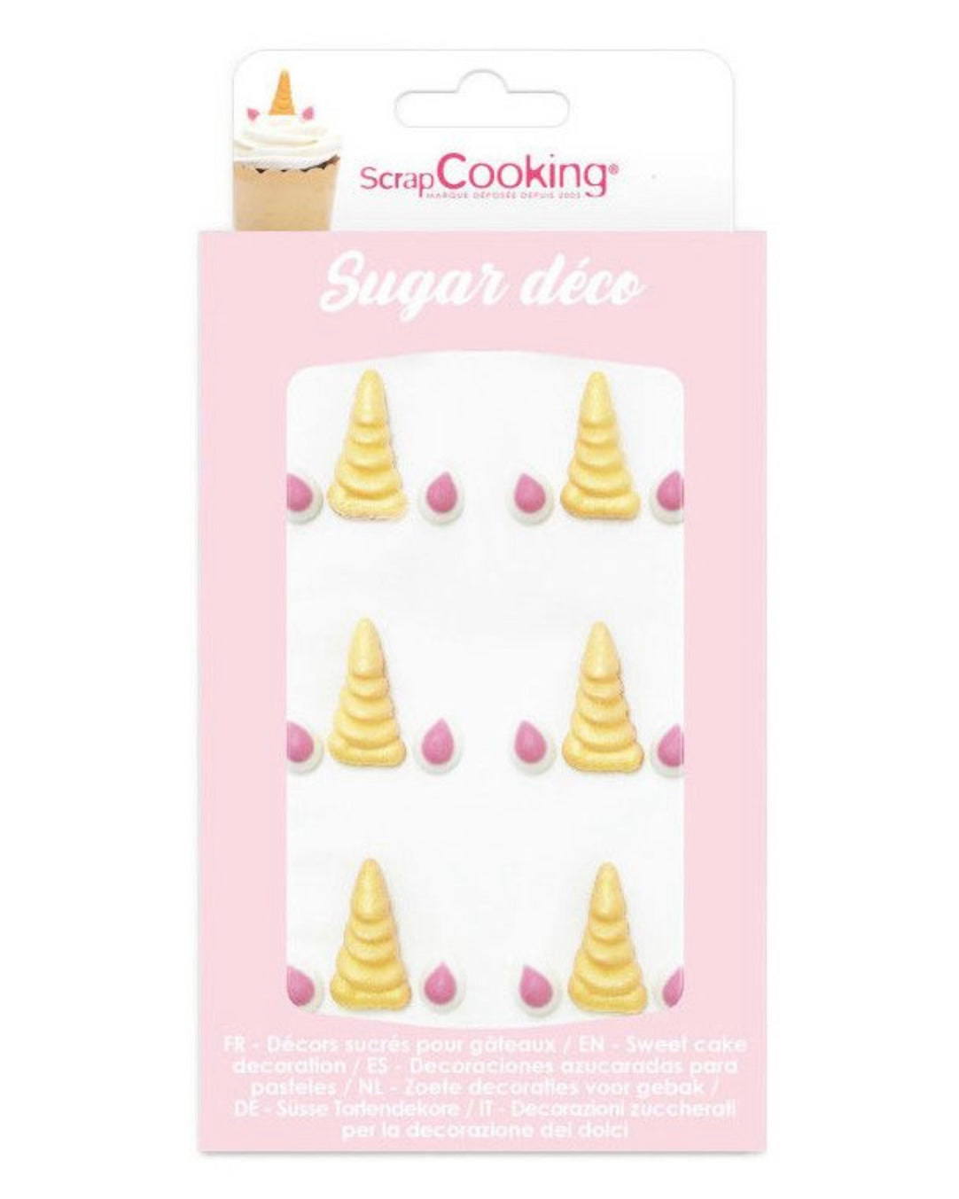 Scrapcooking Einhorn Horn & Öhrchen Zuckerdeko