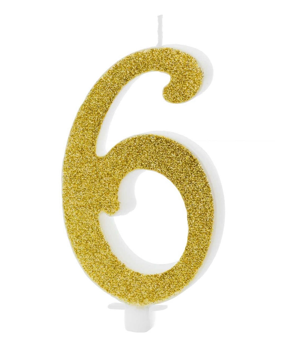 Kerze 6 gold