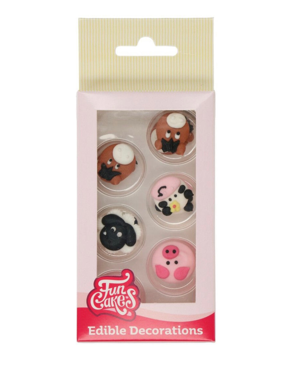 Funcakes Bauernhof Tiere 12 Stk