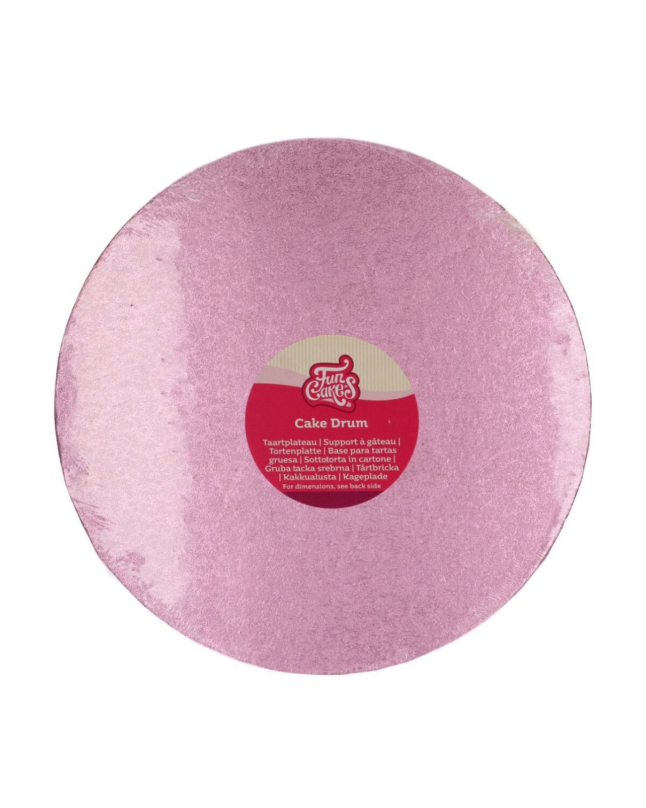 Funcakes Cake Drum rosa 30 cm