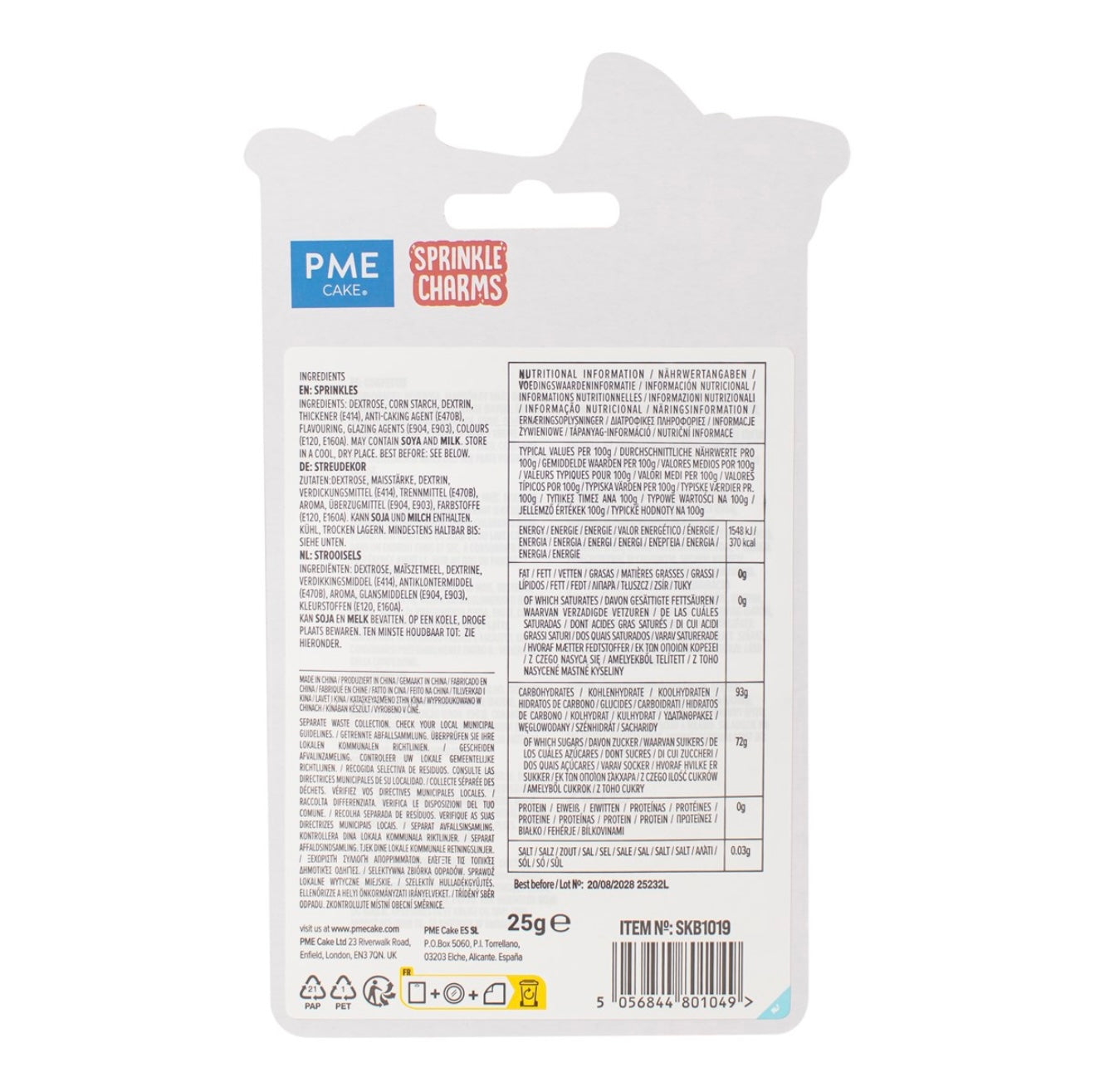 PME Niedliche Schleifen Streusel 25 g
