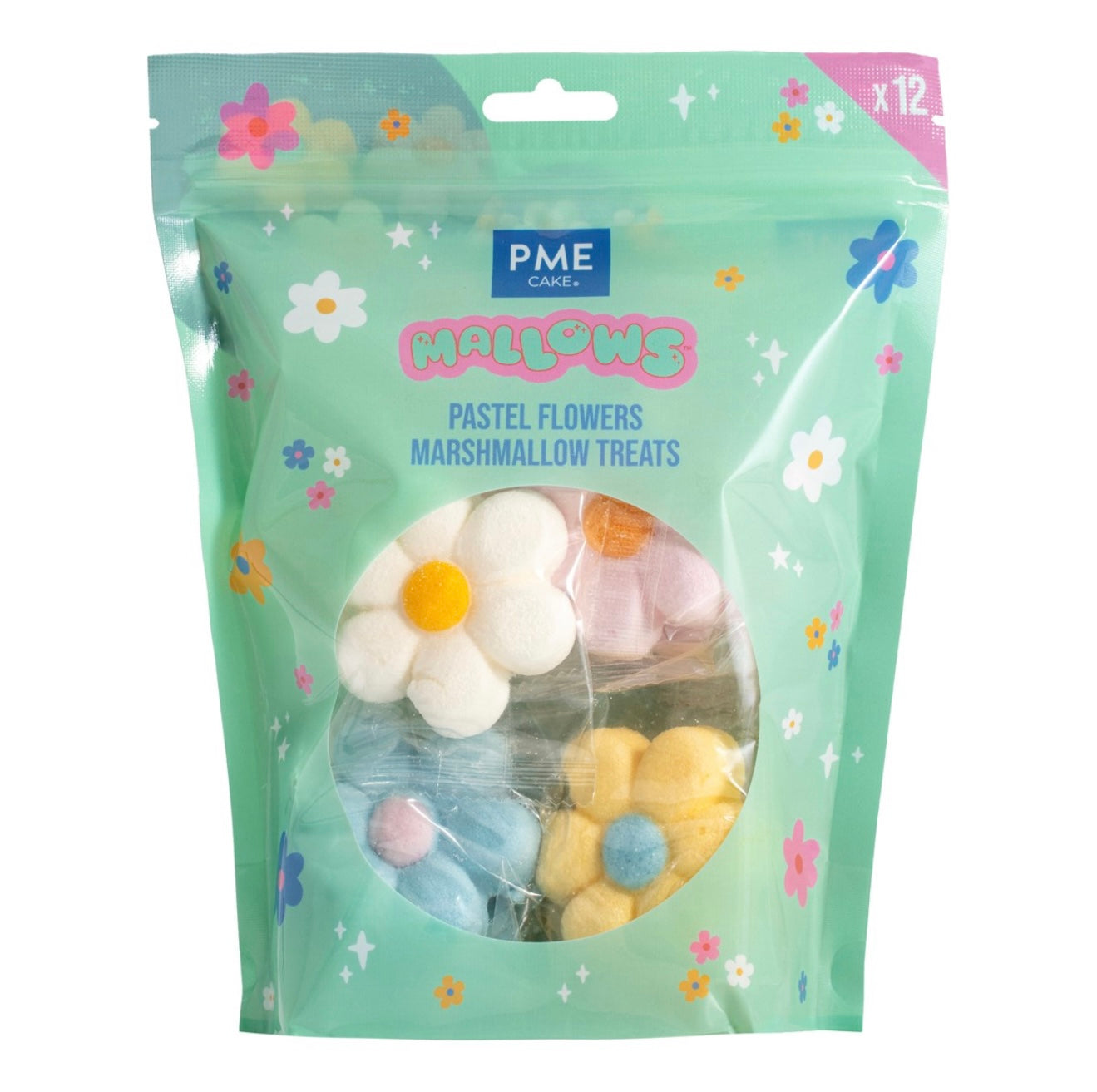 Mallows Marshmallow Treats Pastell Blumen 12 Stk