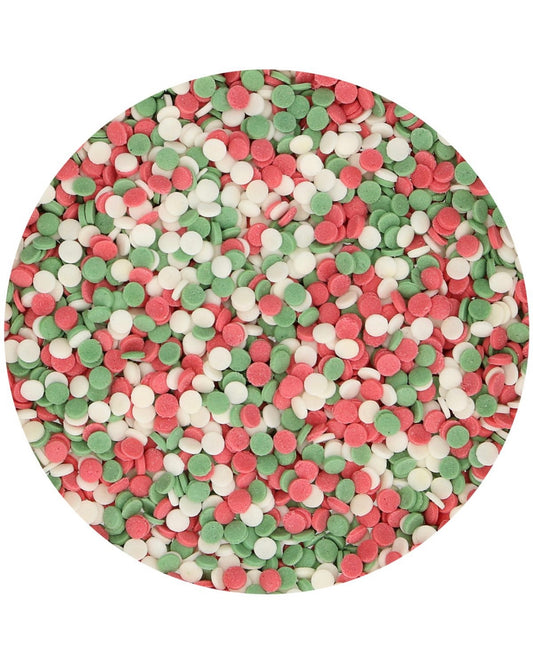 Funcakes Konfetti rot-weiß-grün 60 g