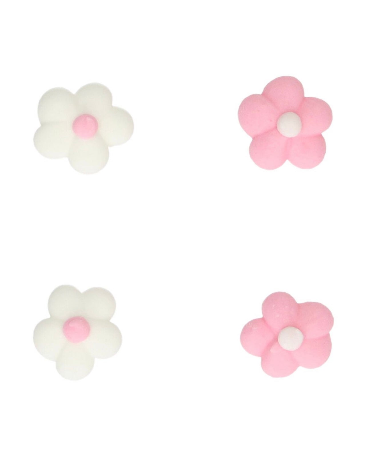 Funcakes kleiner Blumen-Mix weiß-rosa 64 Stk