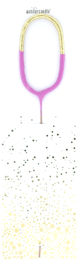 Bicolor 2-farbig gold pink Wondercandle® classic 0