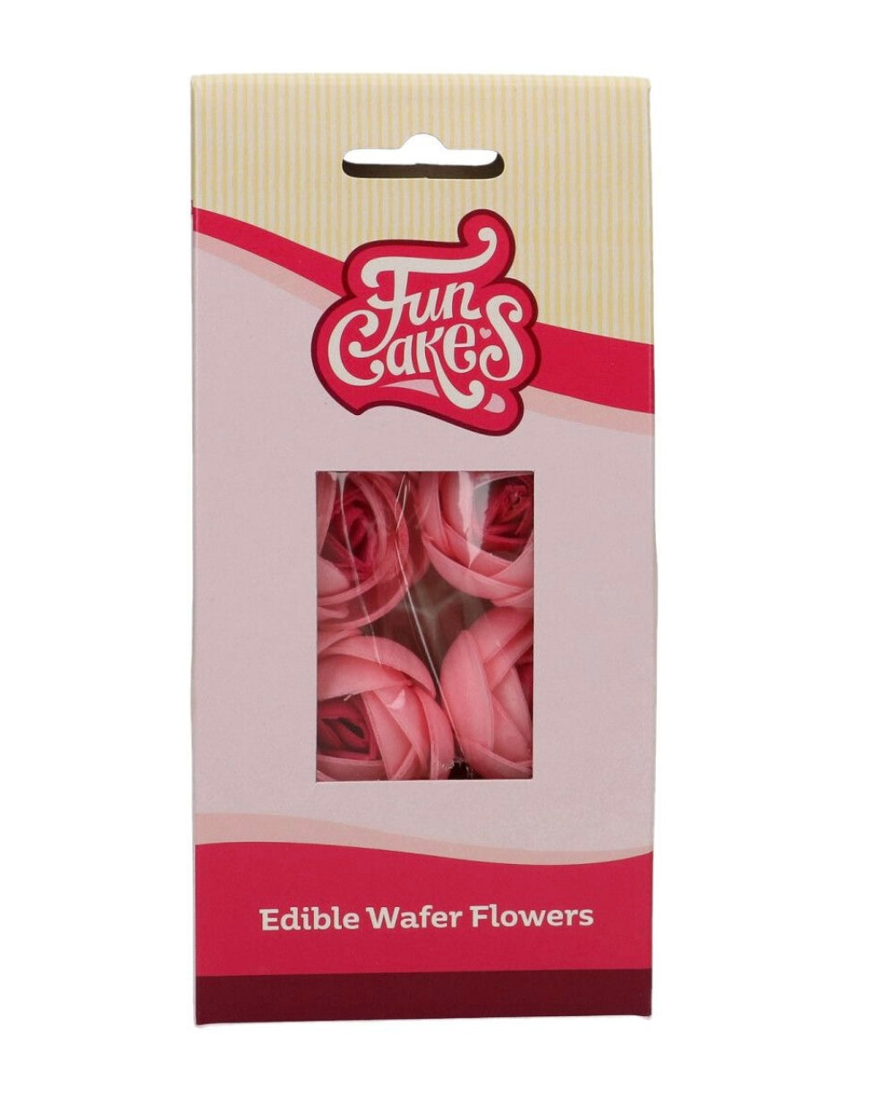Funcakes essbare Papierblumen Rose 6 Stk