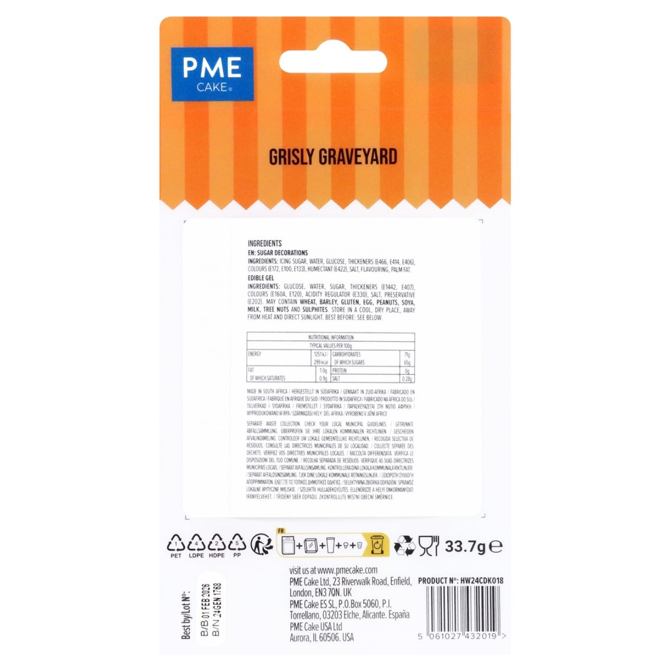 PME Halloween Cupcake Deko Set gruseliger Friedhof