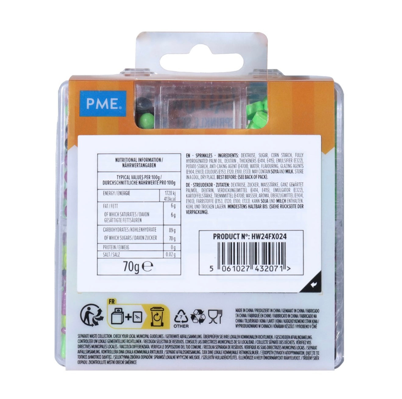 PME 5-in-1 Halloween Streusel Mix „Böse Hexe“