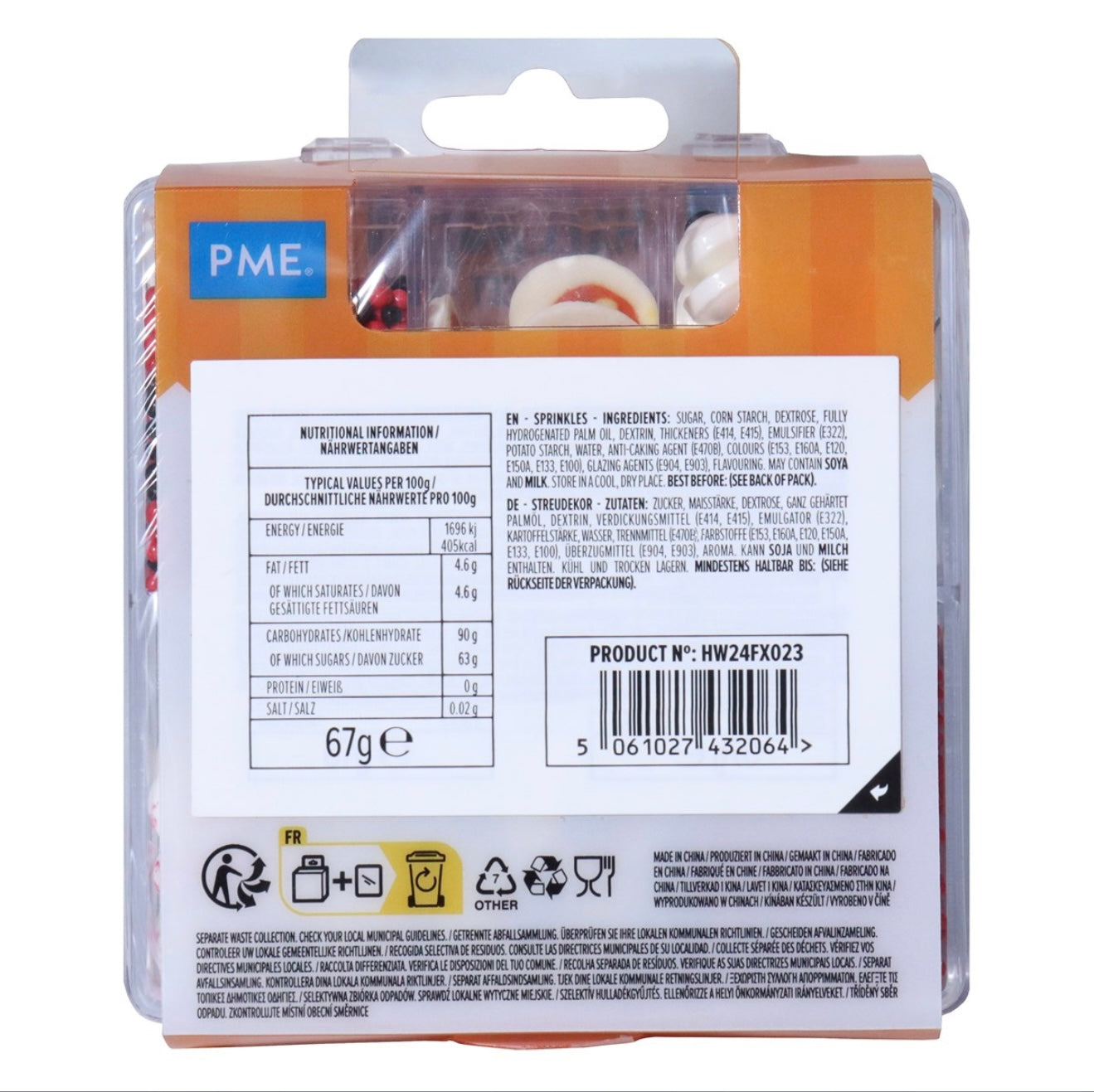 PME 5-in-1 Halloween Streusel Mix „Blutige Augen“