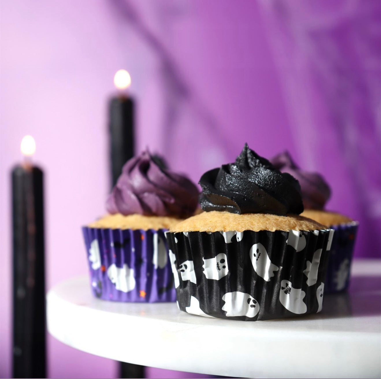 PME Halloween folienbeschichtete Cupcake Förmchen „Spukende Geister“
