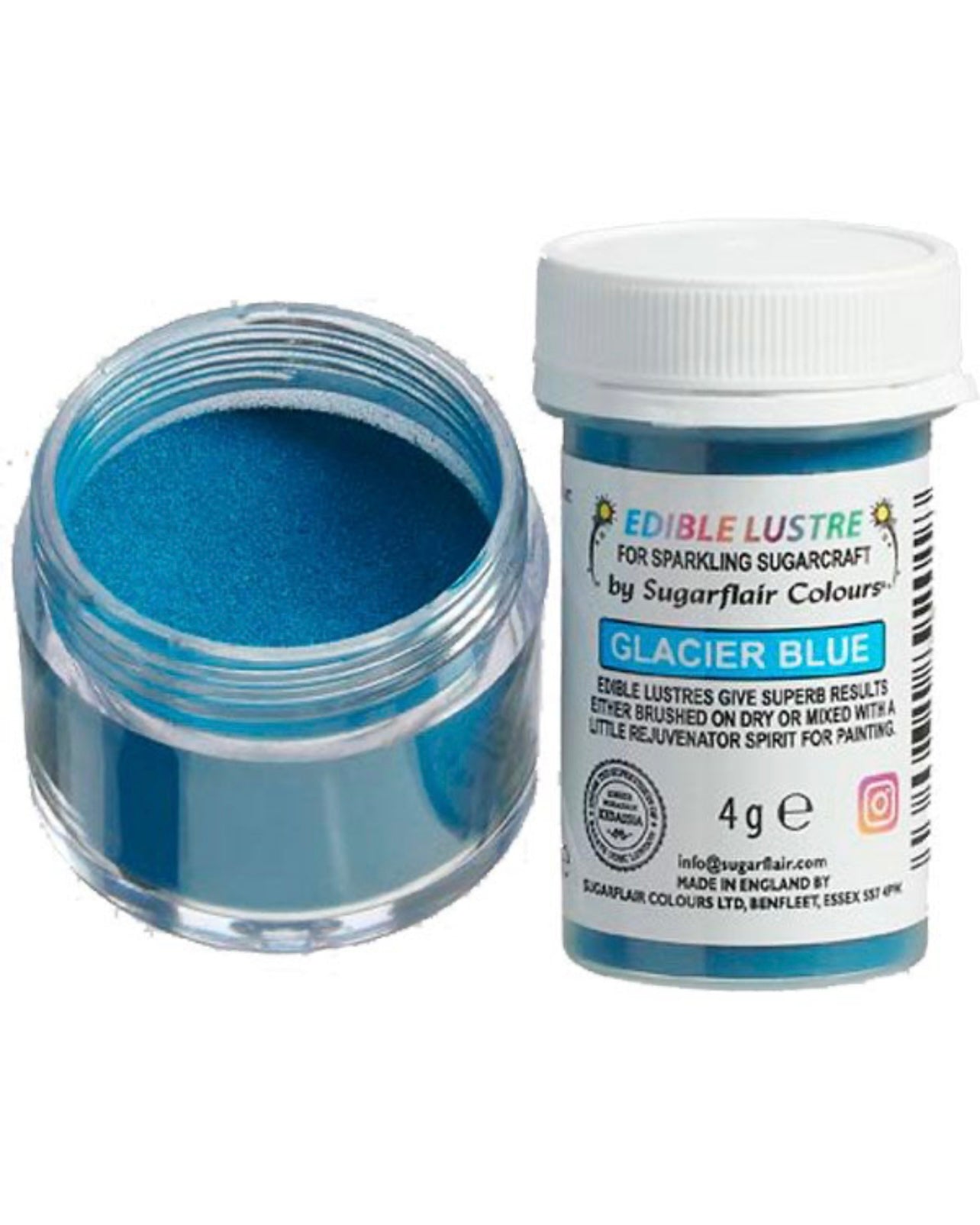 Sugarflair Edible Lustre Glacier Blue 4 g