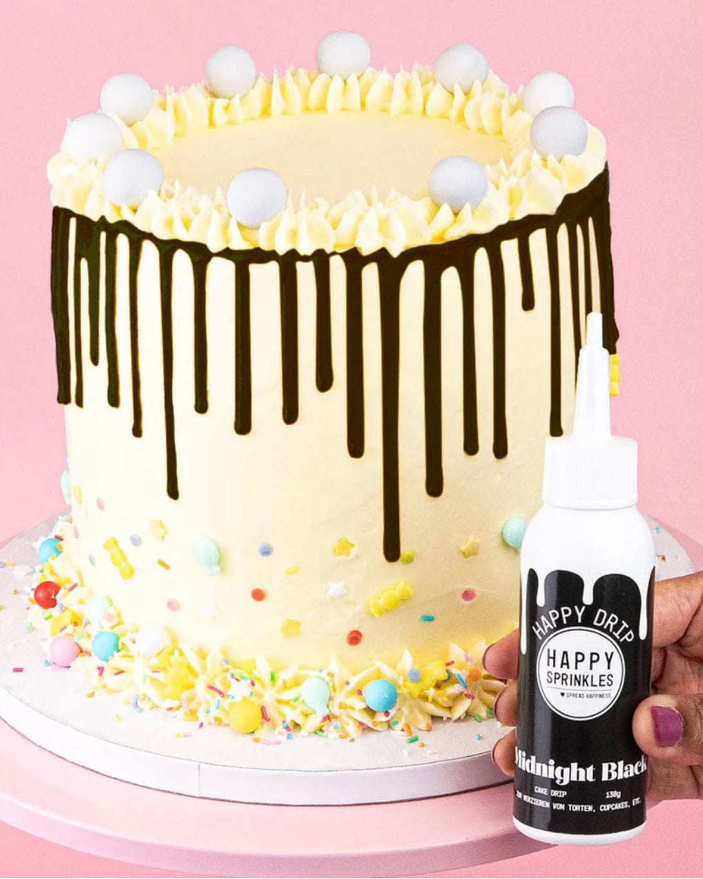 Happy Sprinkles Happy Drip Midnight Black 130 g