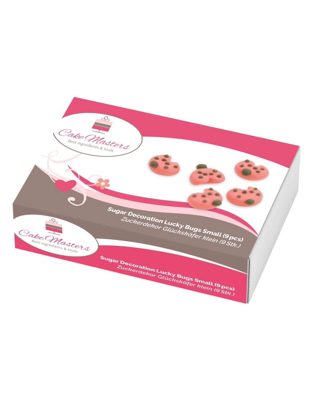 Cake-Masters Glückskäfer / Marienkäfer 11 mm Zucker 9 Stk