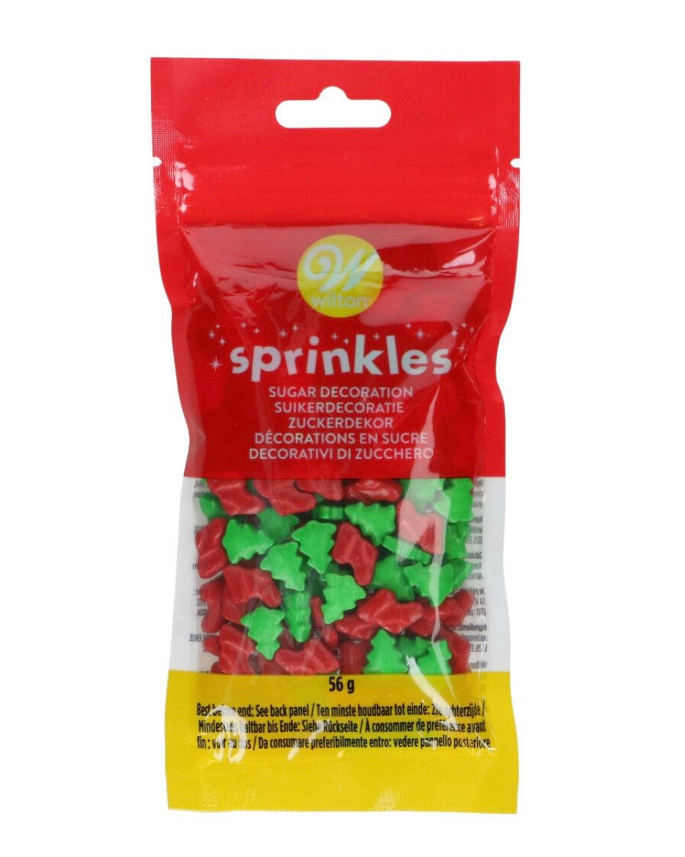 Wilton Holiday 3 D Trees & Socks Mix 56 g