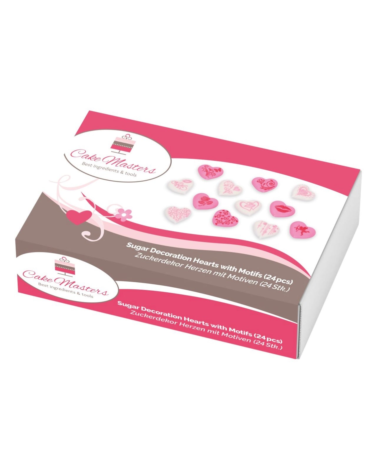 Cake-Masters Herzen mit Motiven Zucker 24 Stk