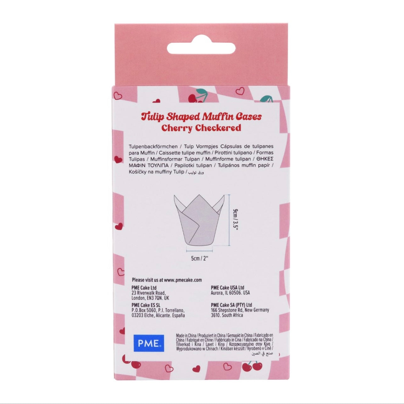 PME Vintage Tulpen Cupcake Papierbackförmchen 24 Stk