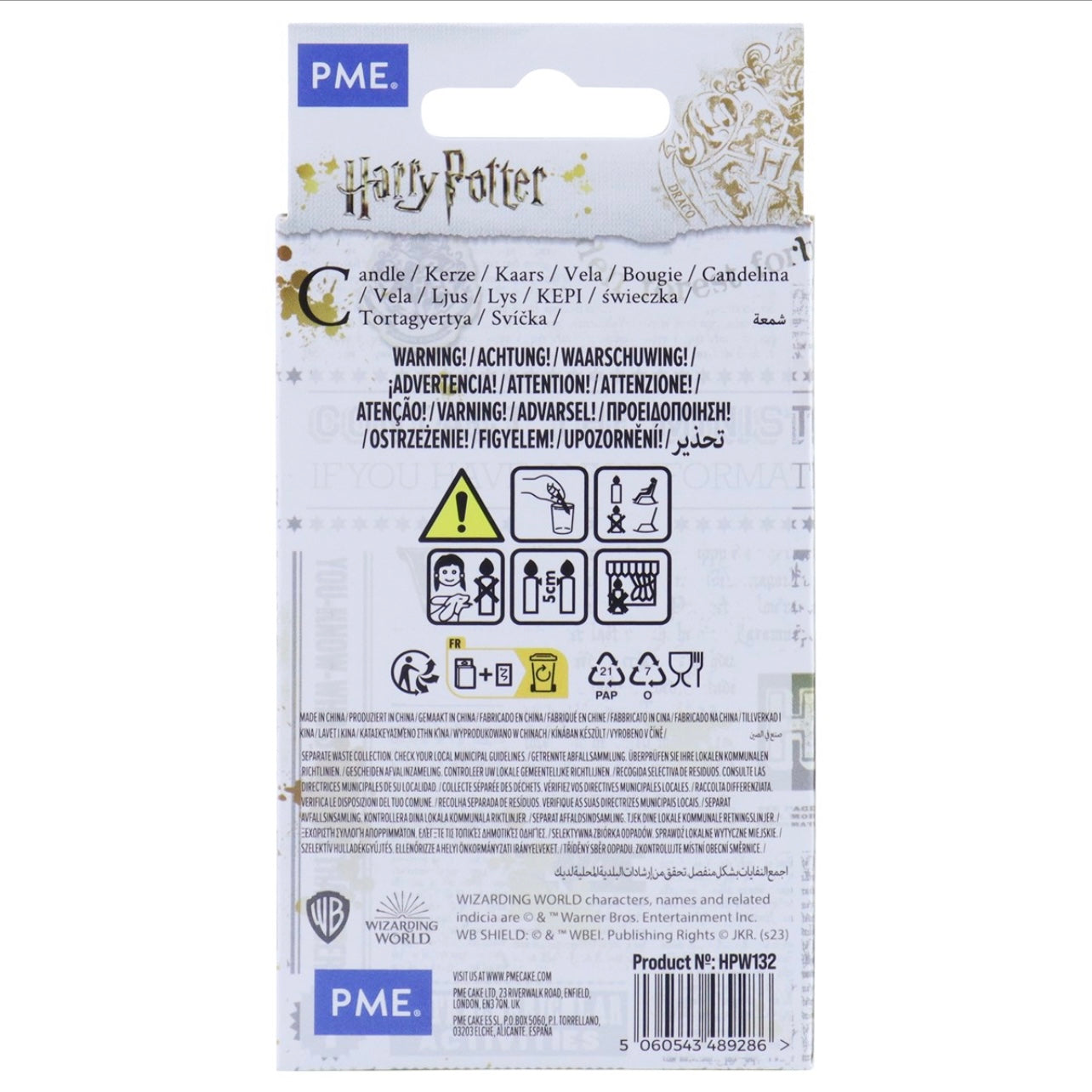 PME Harry Potter Kerze Zahlenkerze 2