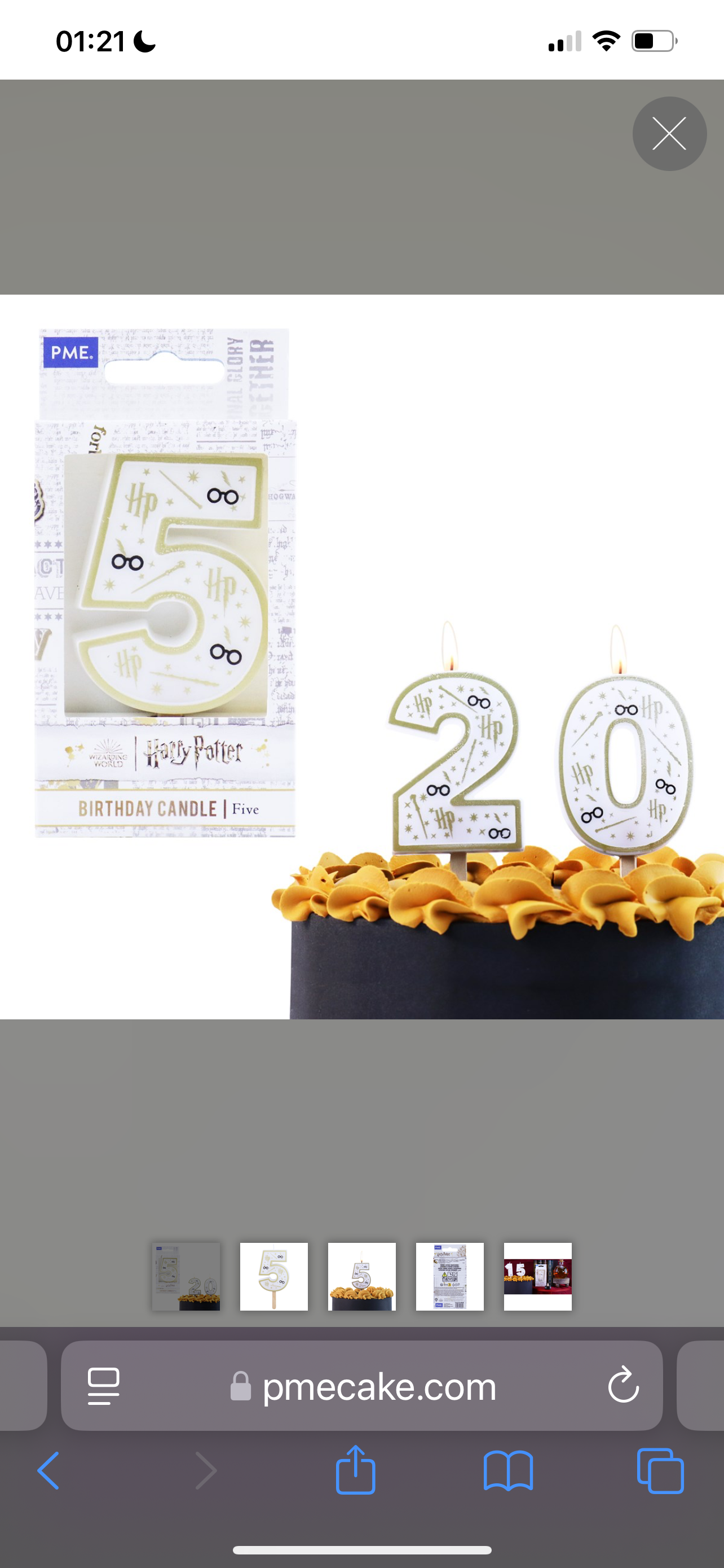 PME Harry Potter Kerze Zahlenkerze 4