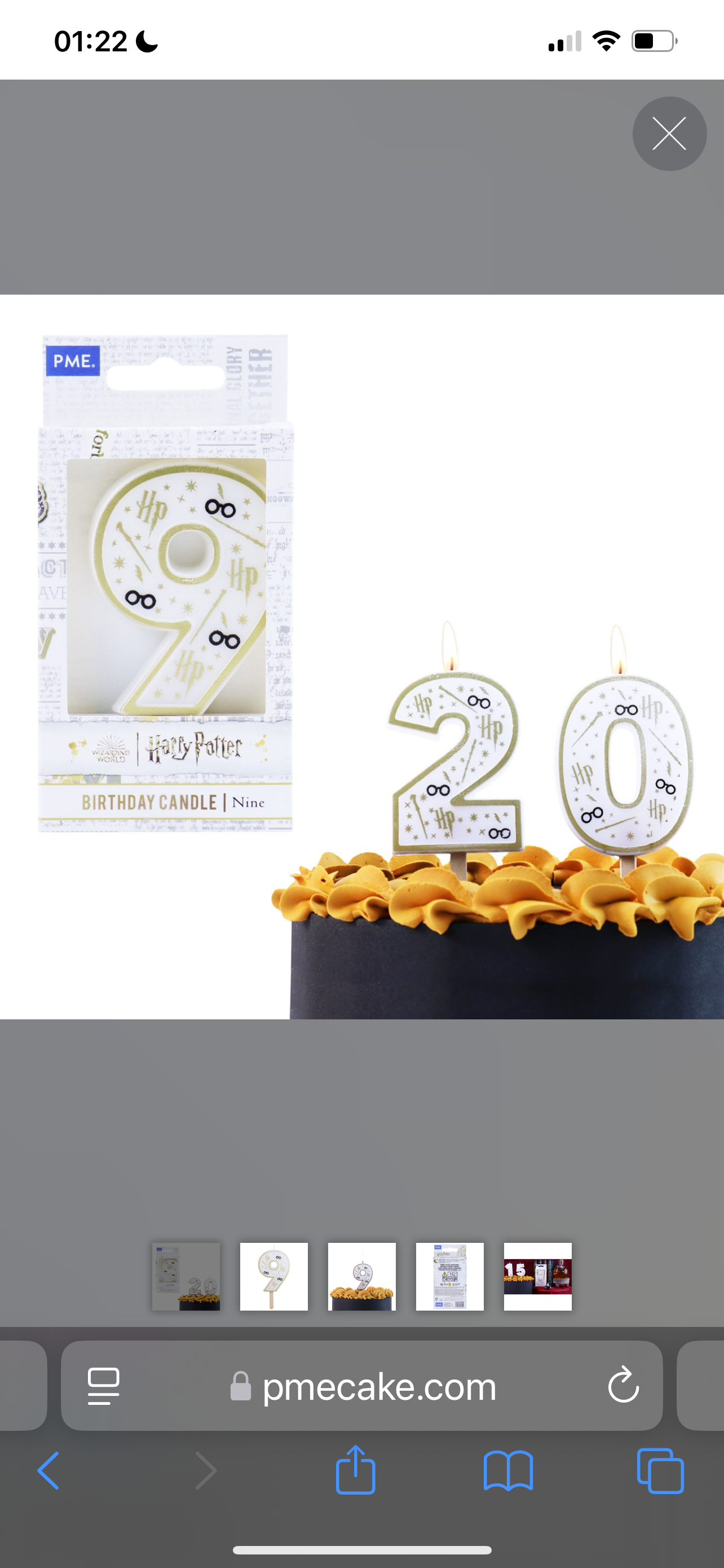 PME Harry Potter Kerze Zahlenkerze 9