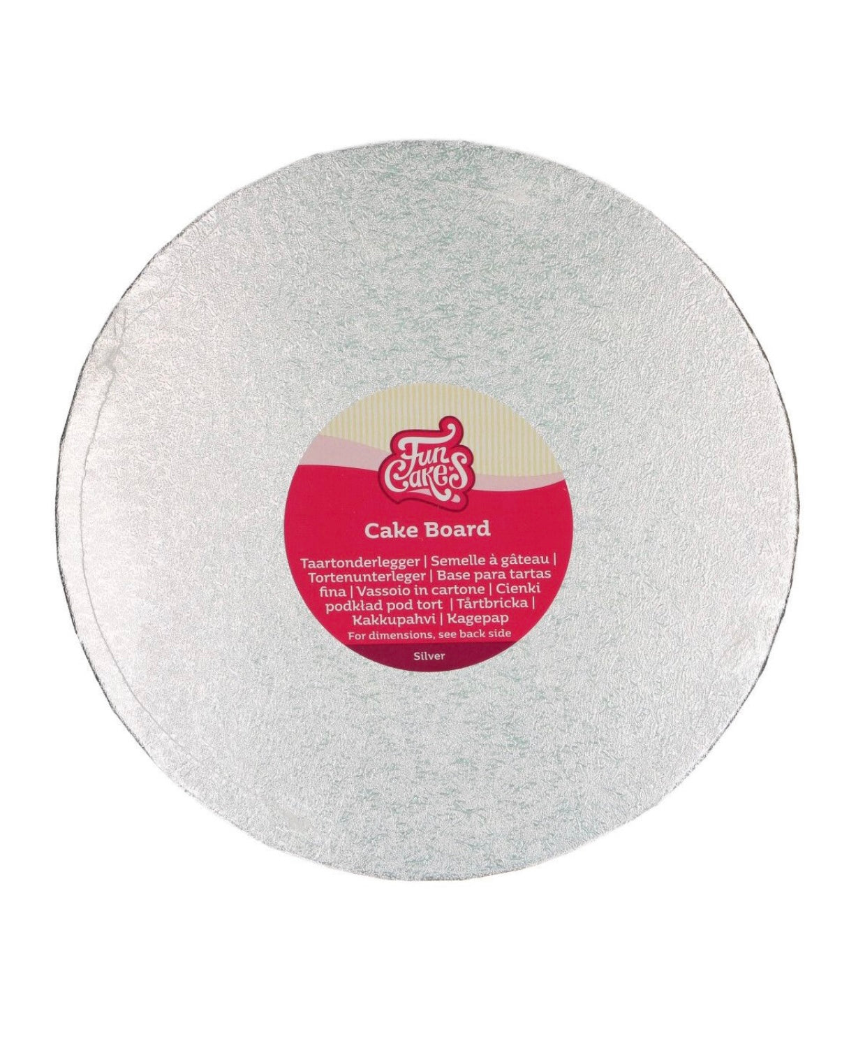 Funcakes Cake Board silber 10 cm