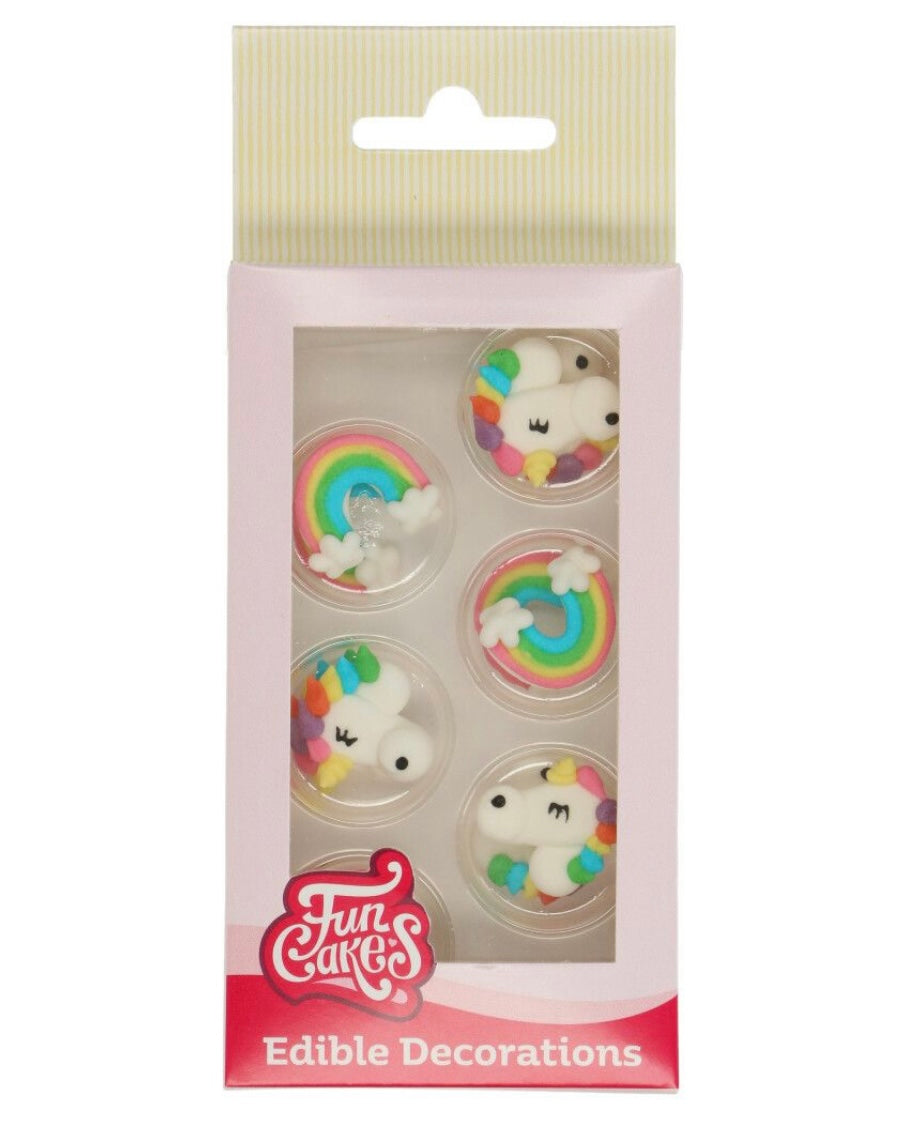 Funcakes Einhorn & Regenbogen 12 Stk