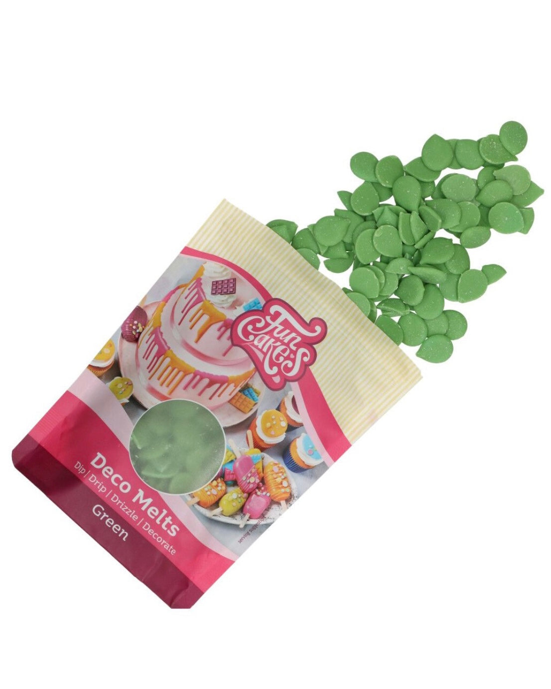 Funcakes Deco Melts grün 250 g