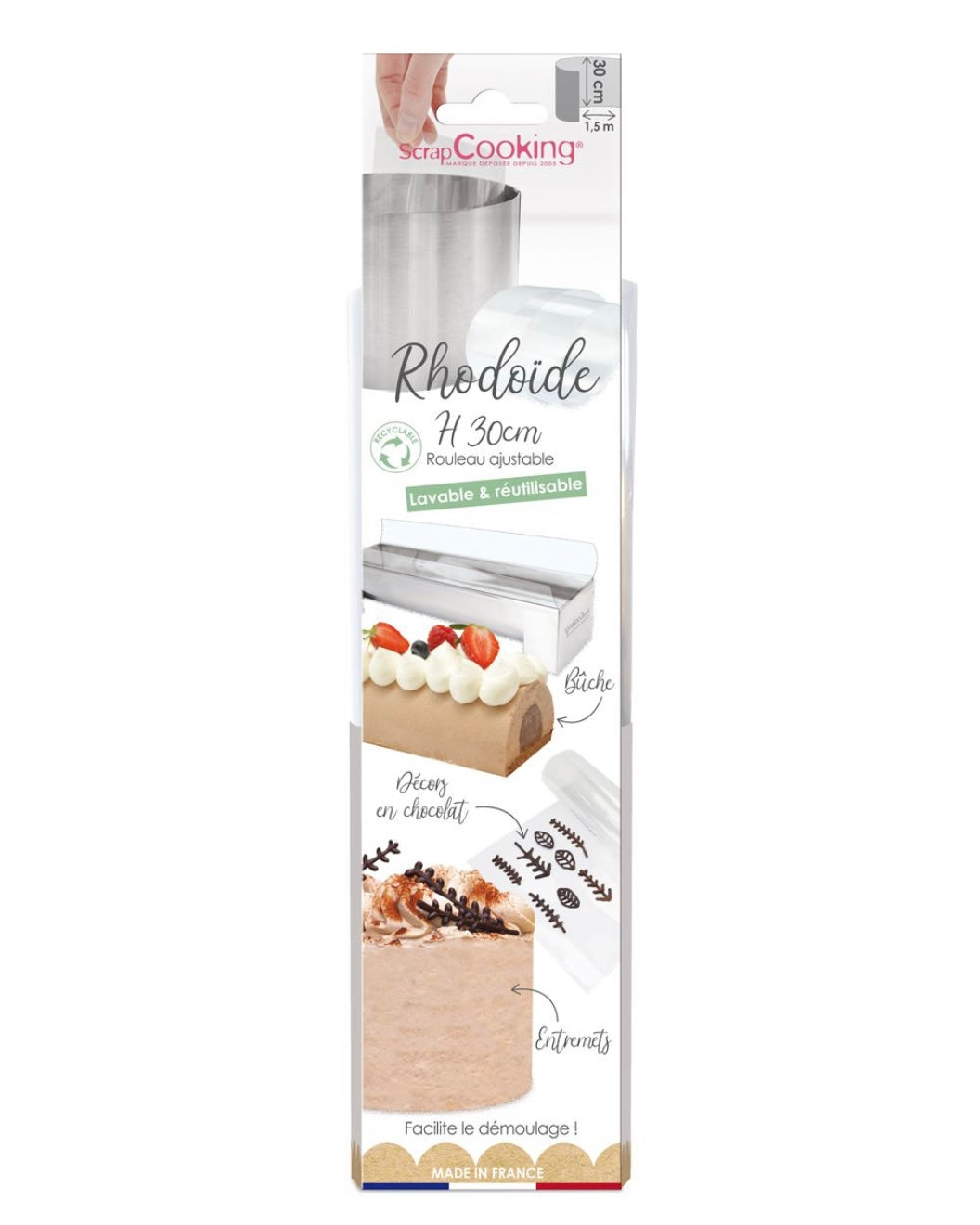 Scrapcooking wiederverwendbare Acetate Folie 30 cm