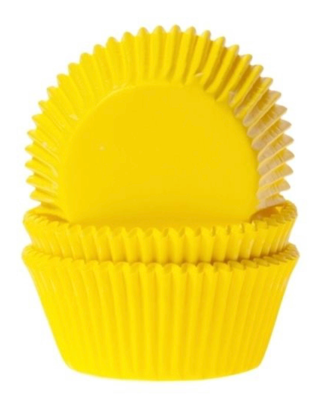 Cupcake Papierbackförmchen gelb 50 Stk