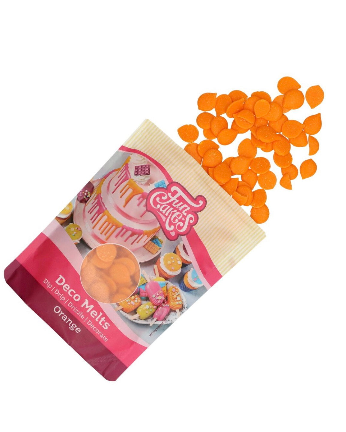 Funcakes Deco Melts orange 250 g