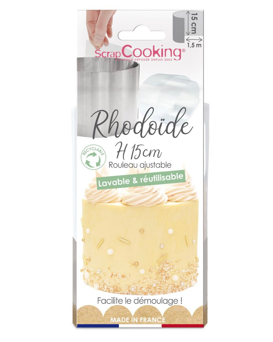 Scrapcooking wiederverwendbare Acetate Folie 15 cm