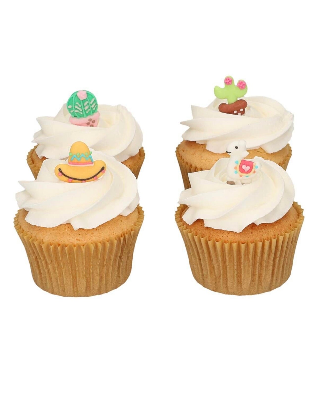 Funcakes Zuckerfiguren Alpaka 8 Stk