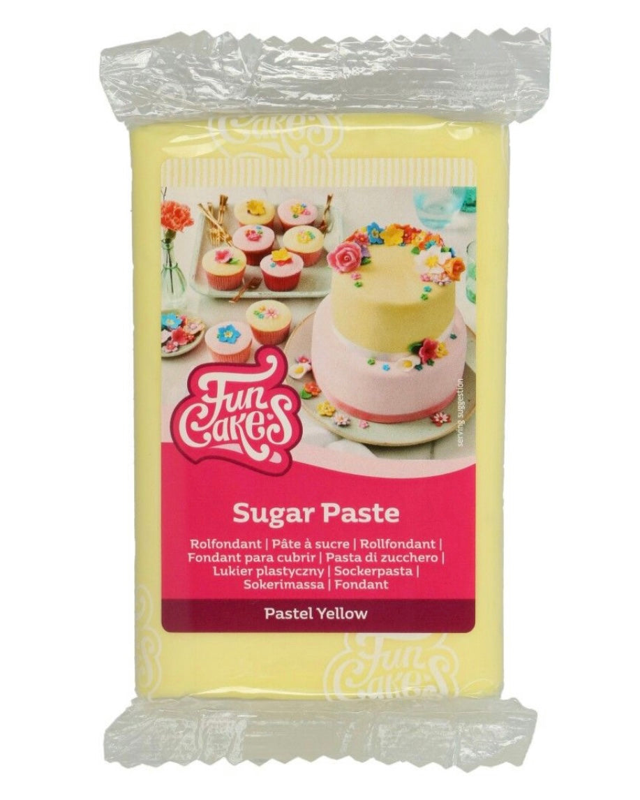 Funcakes Fondant Pastel Yellow 250 g