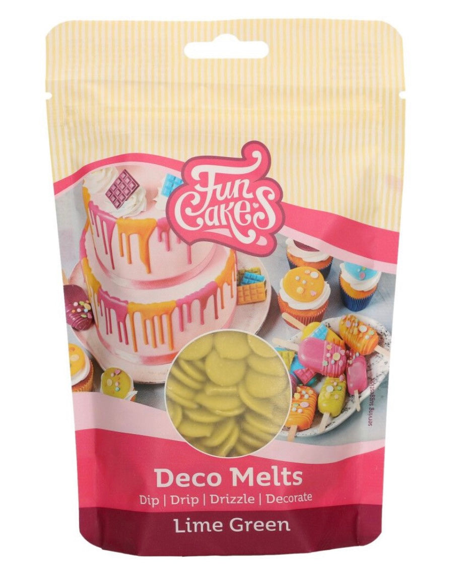 Funcakes Deco Melts limettengrün 250 g