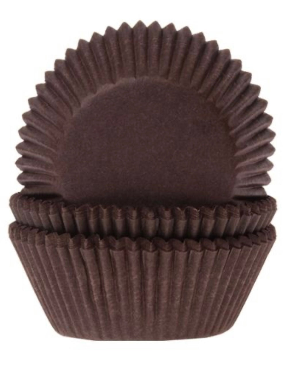 Cupcake Papierbackförmchen braun 50 Stk