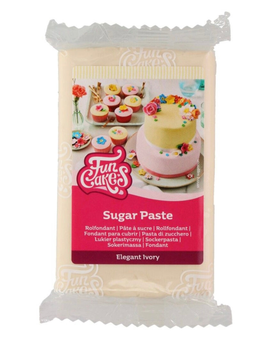 Funcakes Fondant Elegant Ivory 250 g