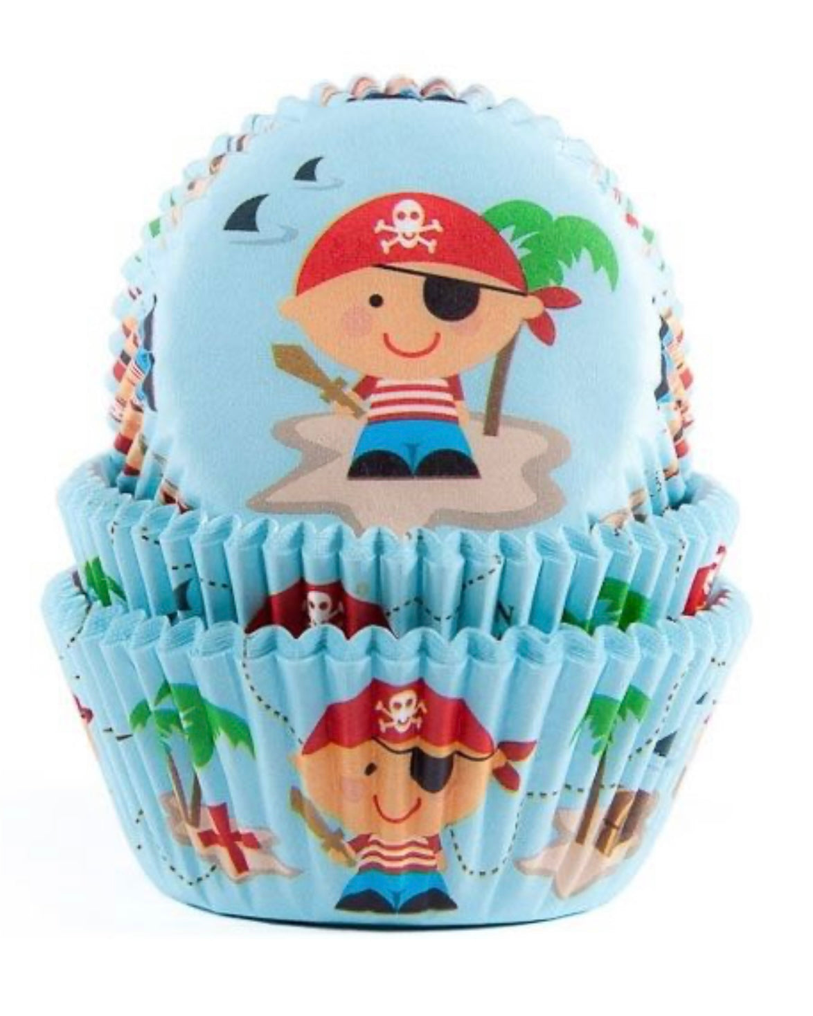 Cupcake Papierbackförmchen Pirat