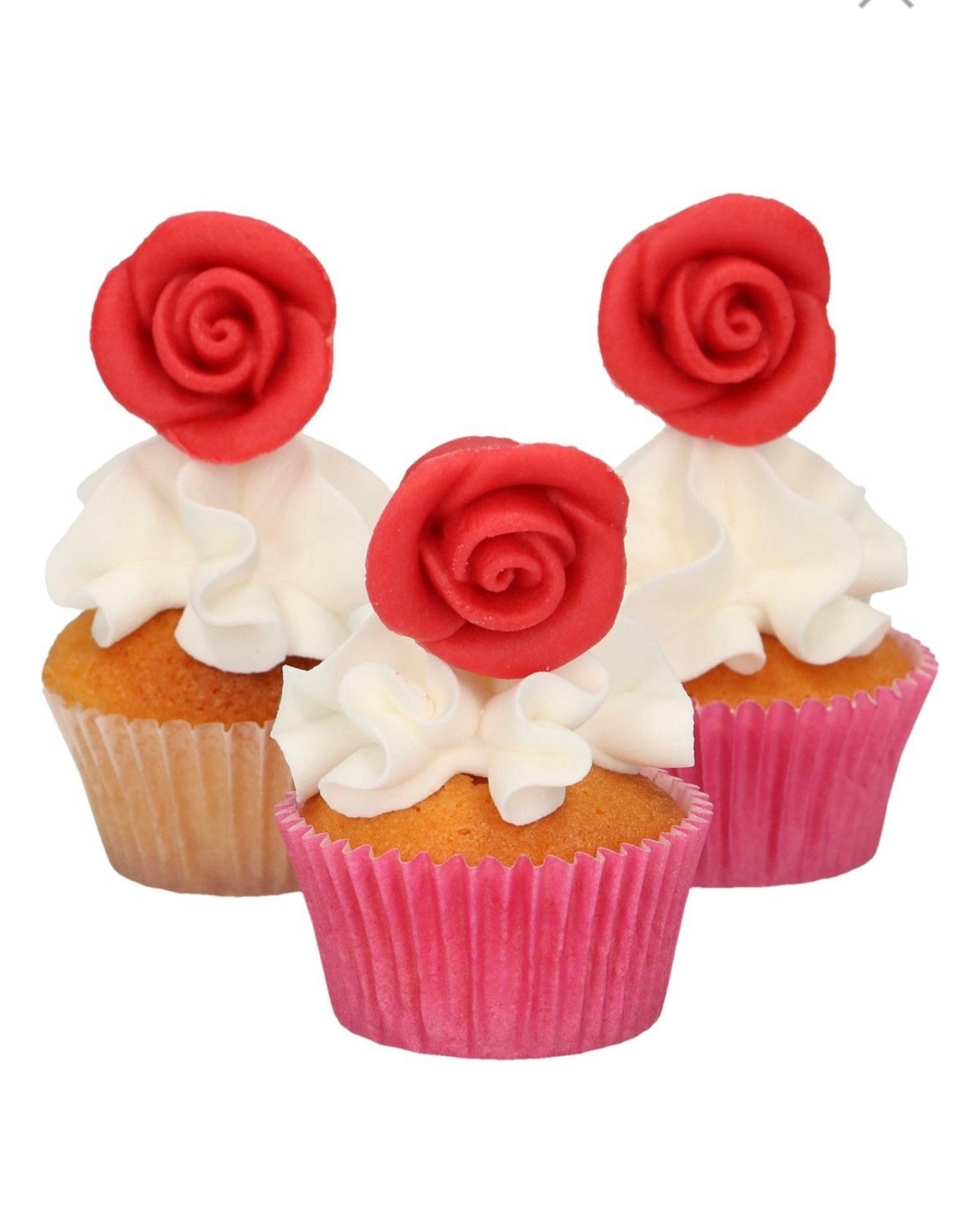 Funcakes rote Marzipan Rosen